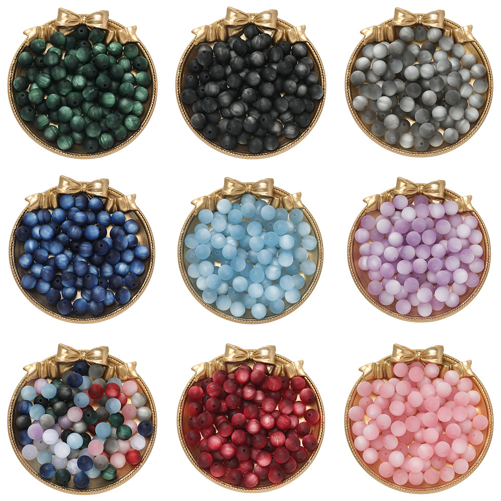Resin Craft Projects - 10pcs/Lot 8/10mm Resin Cat Eye Beads
