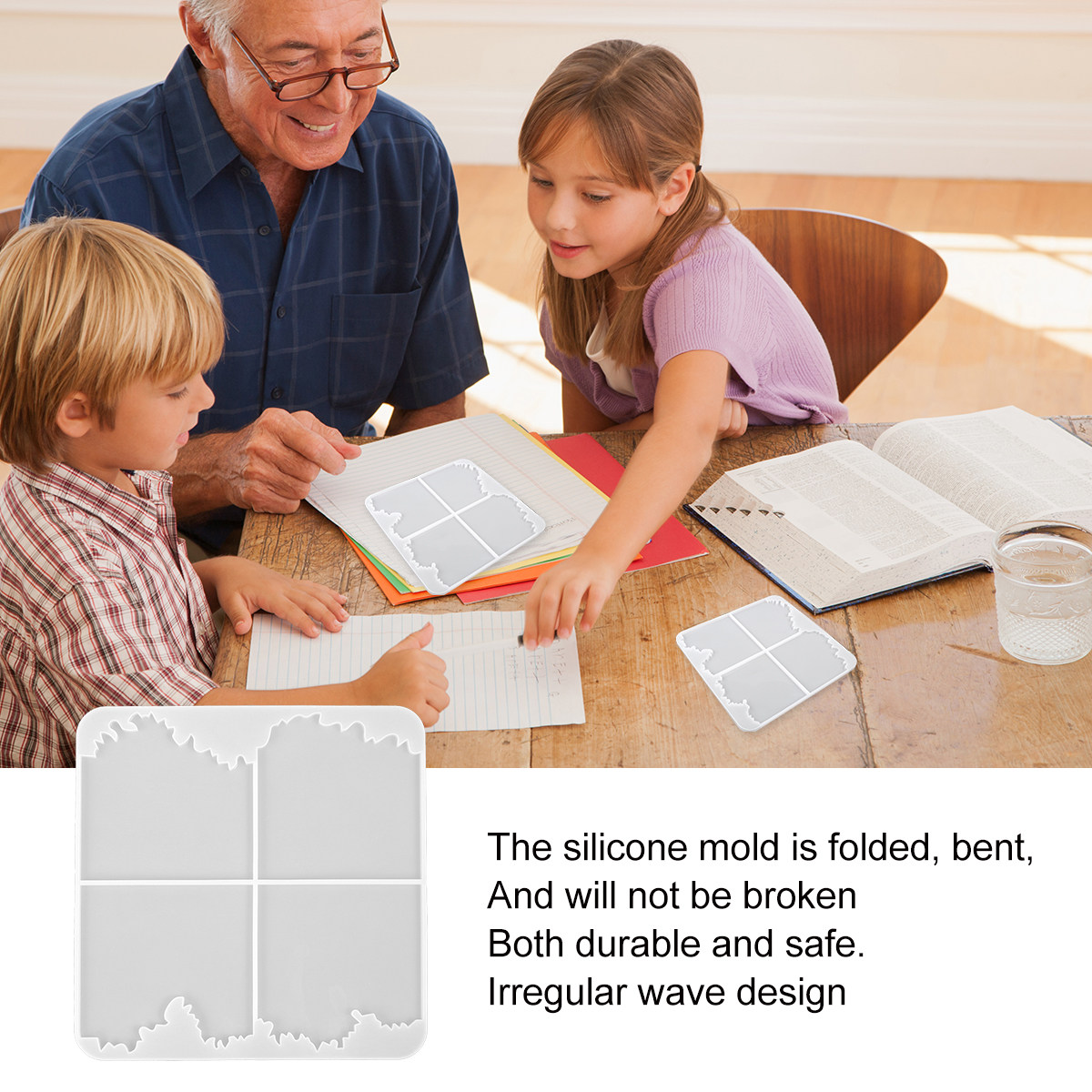 Silicone Resin Mold Ocean Wave - Resin Ocean Wave Mold ulasan dan harga