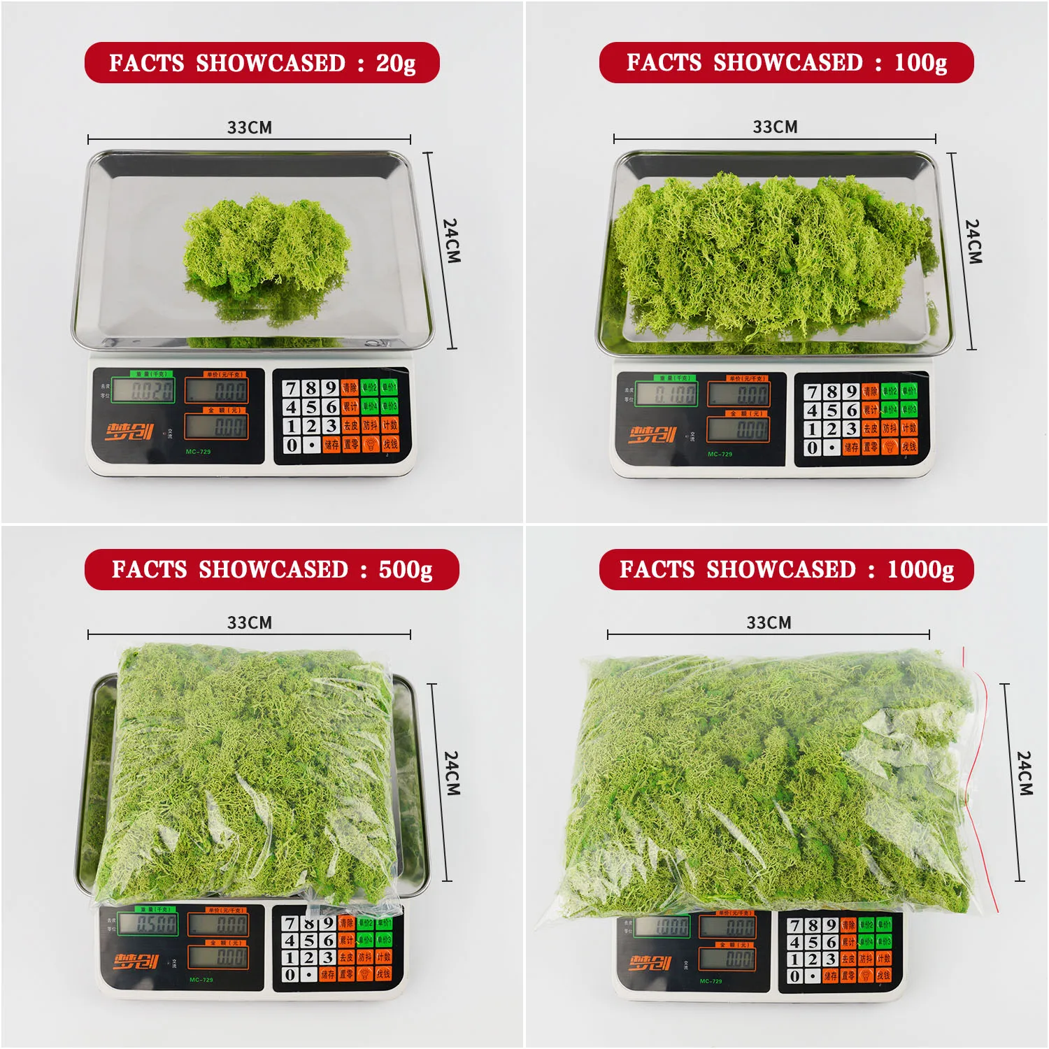 20-200g Artificial Green Plant - Terrarium Moss Art ulasan dan harga