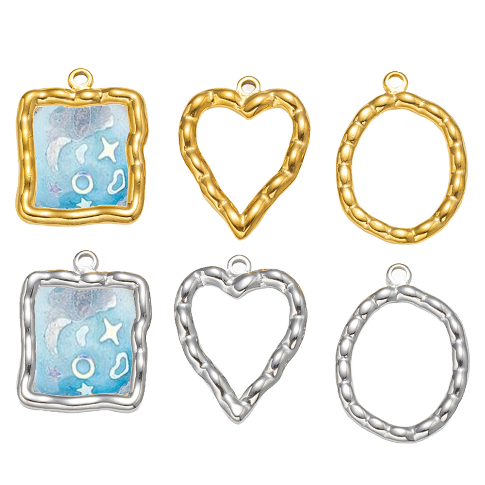 5pcs Stainless Steel Heart Rou - Resin Crafts Diy ulasan dan harga
