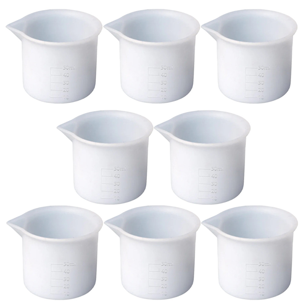8Pcs Silicone Measuring Cups E - Mixing Cup Silicone ulasan dan harga