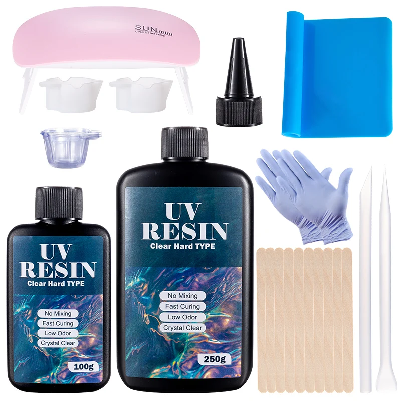 Hard UV Resin Glue Kit Fast Cu - Resin Jewelry Kit ulasan dan harga