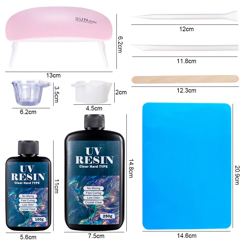 Hard UV Resin Glue Kit Fast Cu - Resin Jewelry Kit ulasan dan harga