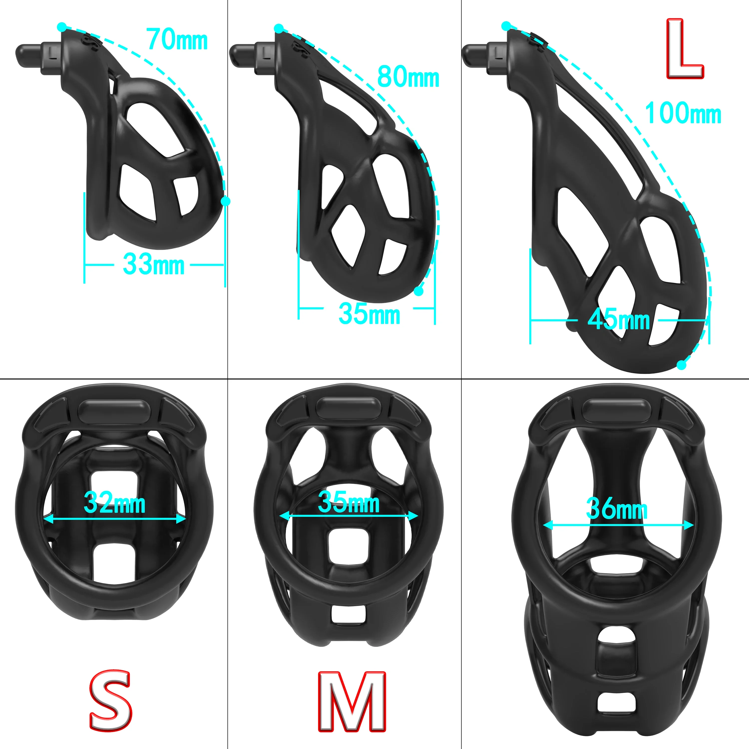 New 2.0 Arc Ring Chastity Cage - Resin Crafts ulasan dan harga
