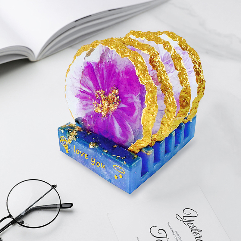 DM413 Drusy Coaster Resin Mold - Resin Craft Ideas ulasan dan harga