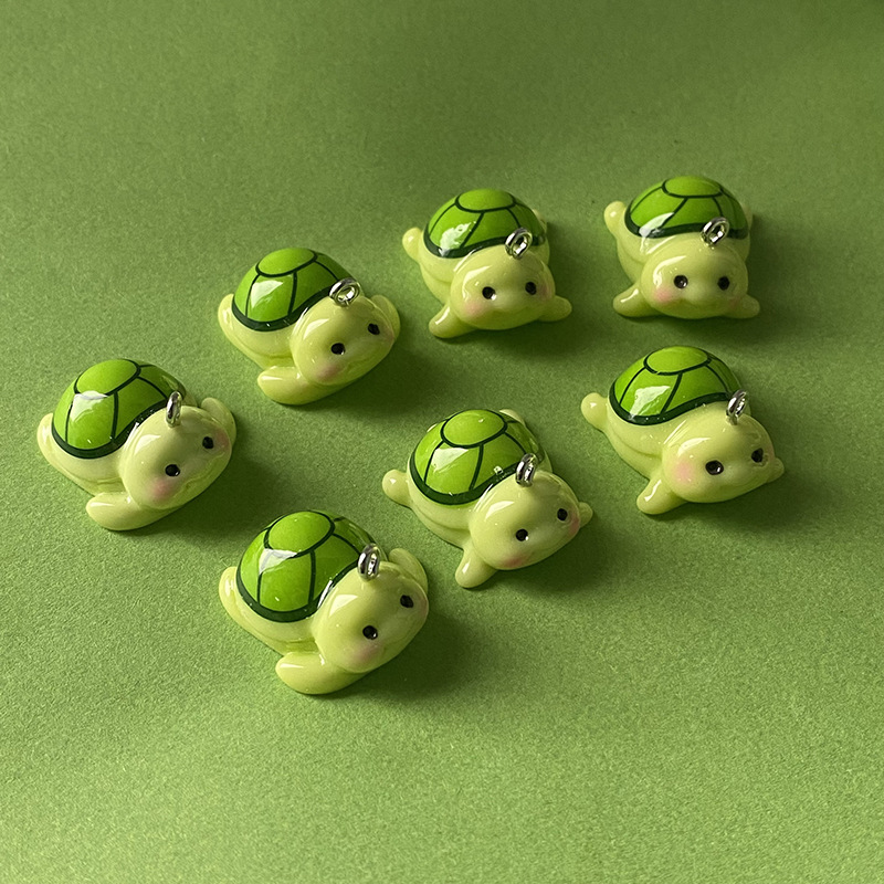 10pcs Funny Green Turtle Resin - Resin Craft Projects ulasan dan harga