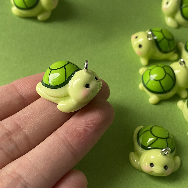 10pcs Funny Green Turtle Resin - Resin Craft Projects ulasan dan harga