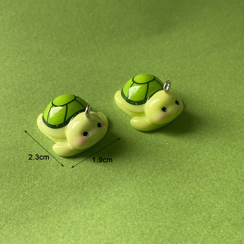 10pcs Funny Green Turtle Resin - Resin Craft Projects ulasan dan harga