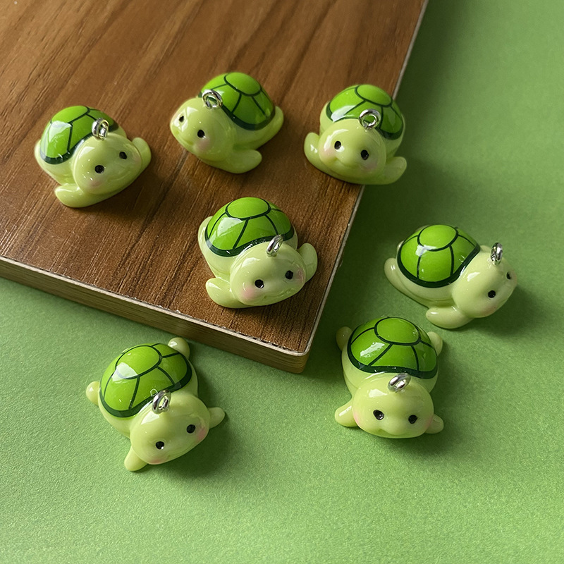 10pcs Funny Green Turtle Resin - Resin Craft Projects ulasan dan harga