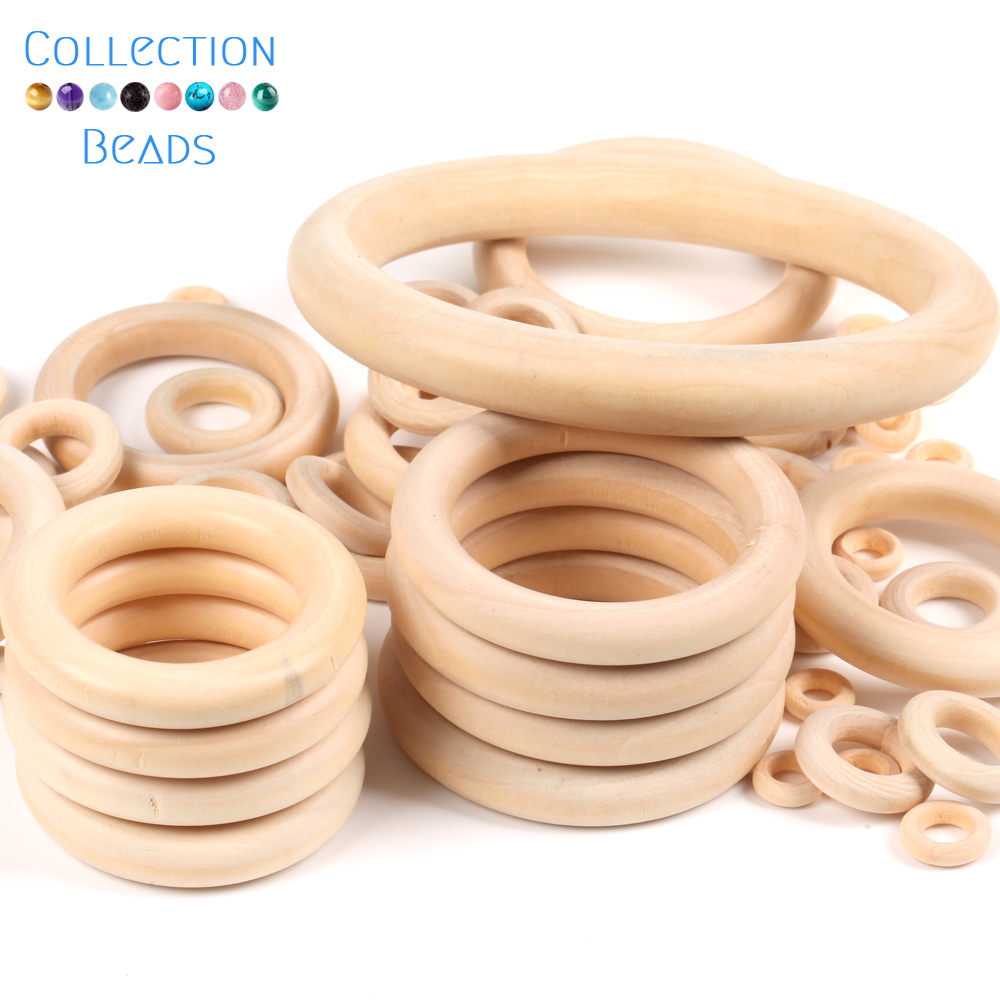 12.5-125mm Natural Wood Circle - Wood Ring Blank ulasan dan harga