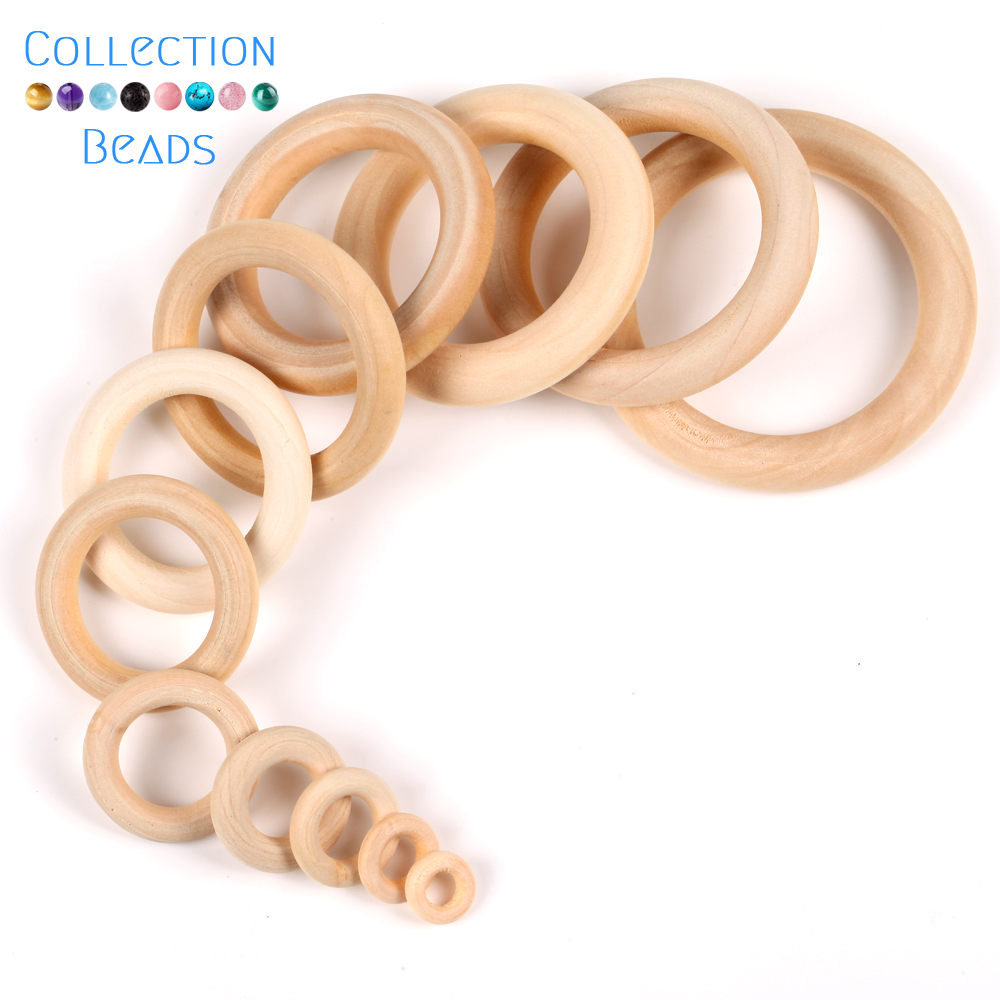 12.5-125mm Natural Wood Circle - Wood Ring Blank ulasan dan harga