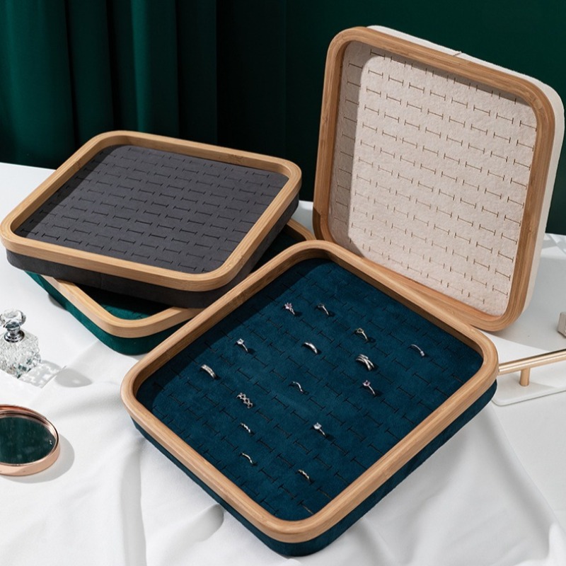 Solid Wood Ring Storage Tray C - Wood Ring Blank ulasan dan harga
