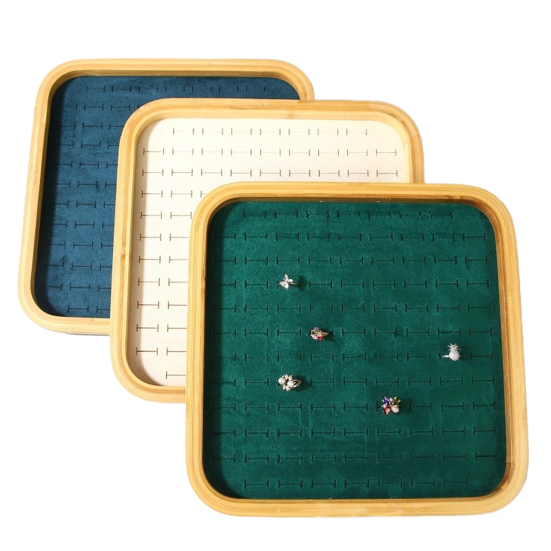 Solid Wood Ring Storage Tray C - Wood Ring Blank ulasan dan harga
