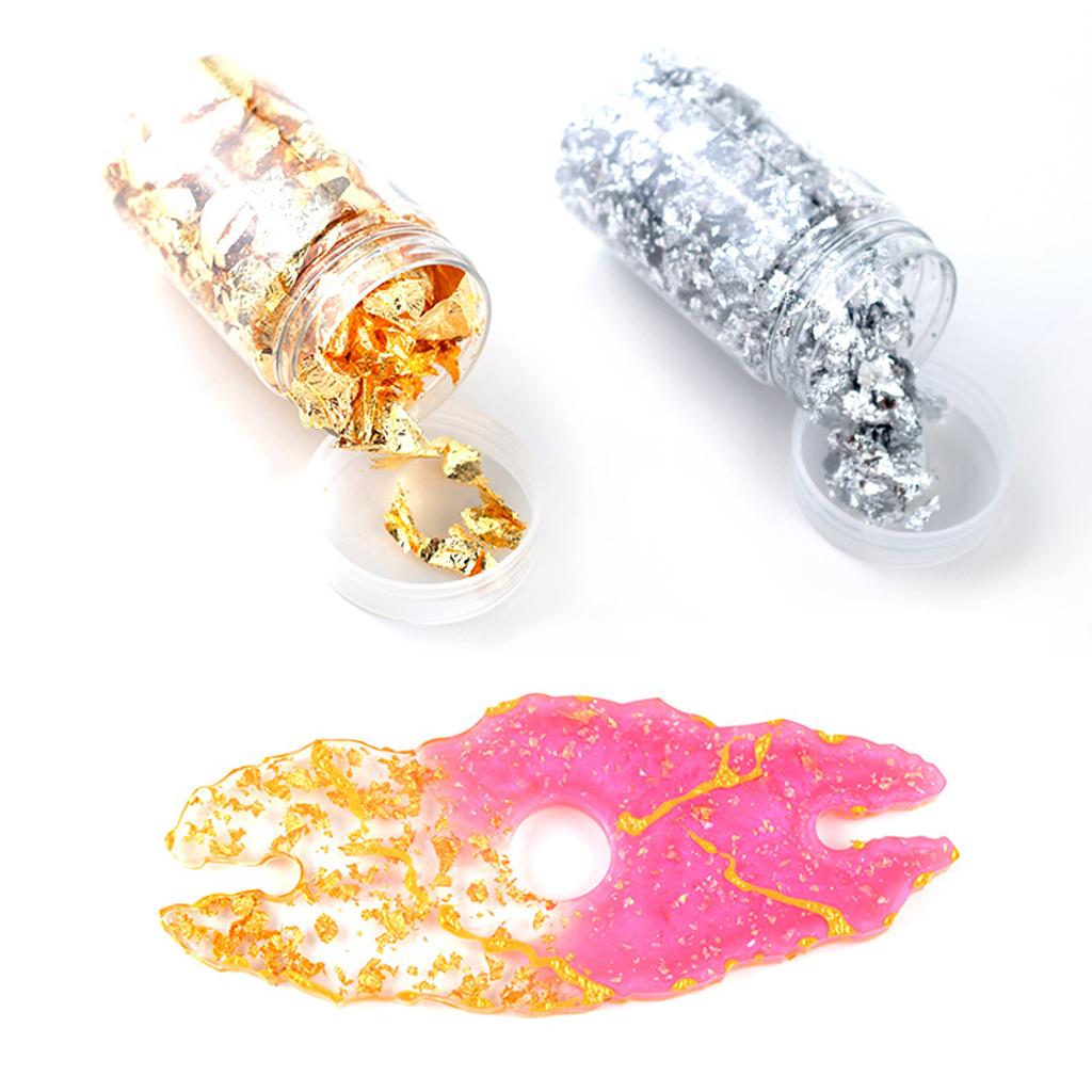 6Pcs Gold Foil Flakes Paper Na - Gold Foil Flakes ulasan dan harga