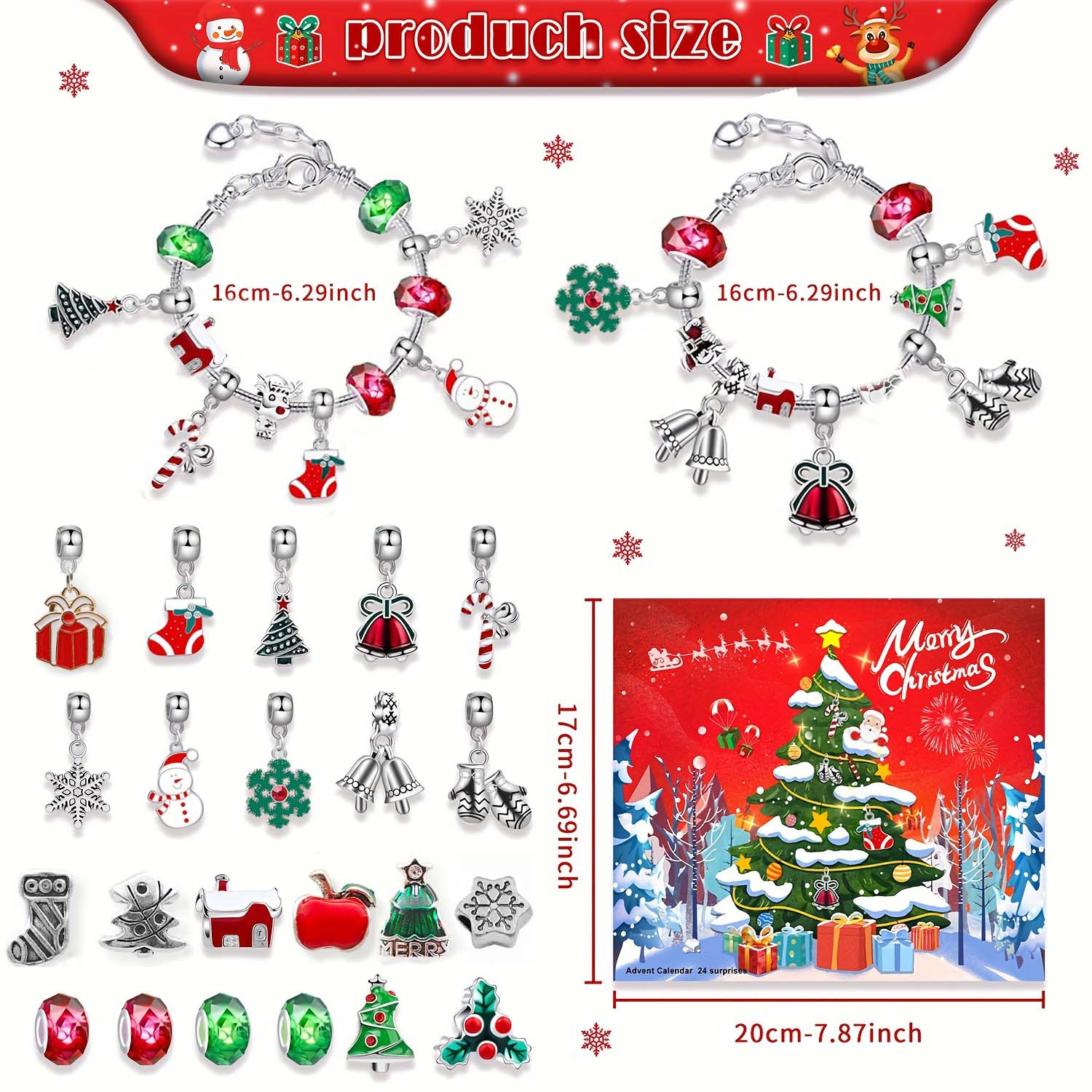 Creative Christmas 24-Day Coun - Resin Jewelry Kit ulasan dan harga