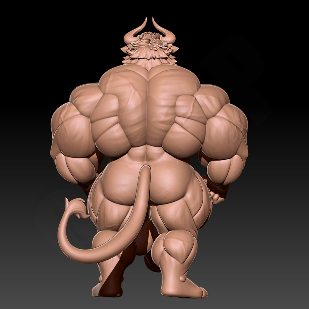 Hunky Fitness Muscle Bull 1/24 - Resin Craft Ideas ulasan dan harga