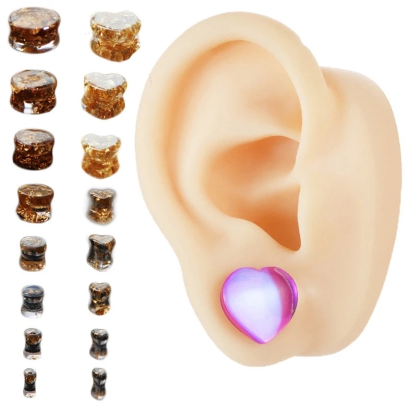 Dual Shaped Round & Heart Ear  - Resin Craft Supplies ulasan dan harga