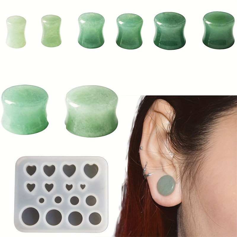 Dual Shaped Round & Heart Ear  - Resin Craft Supplies ulasan dan harga