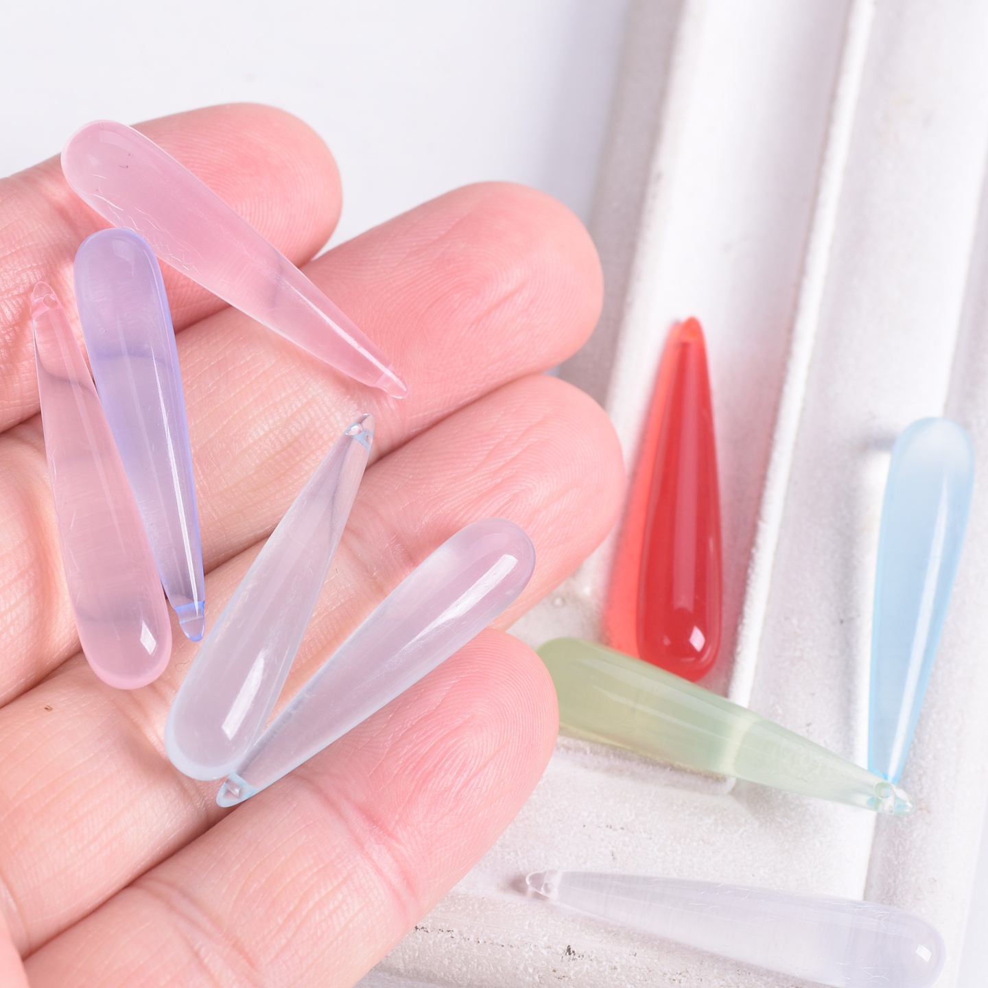 10pcs Long Teardrop Shape 35x7 - Resin Craft Projects ulasan dan harga