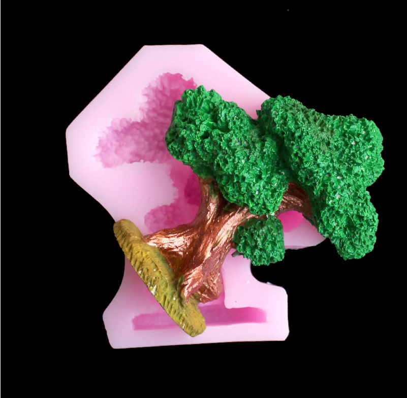 Pine tree silica gel mold DIY  - Resin Craft Supplies ulasan dan harga