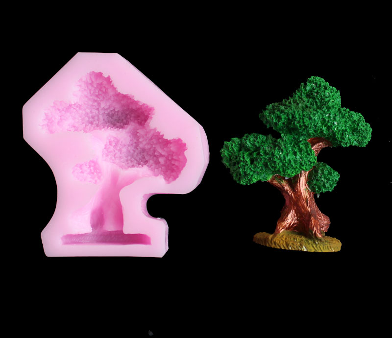 Pine tree silica gel mold DIY  - Resin Craft Supplies ulasan dan harga