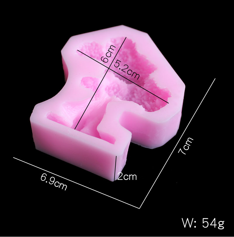 Pine tree silica gel mold DIY  - Resin Craft Supplies ulasan dan harga
