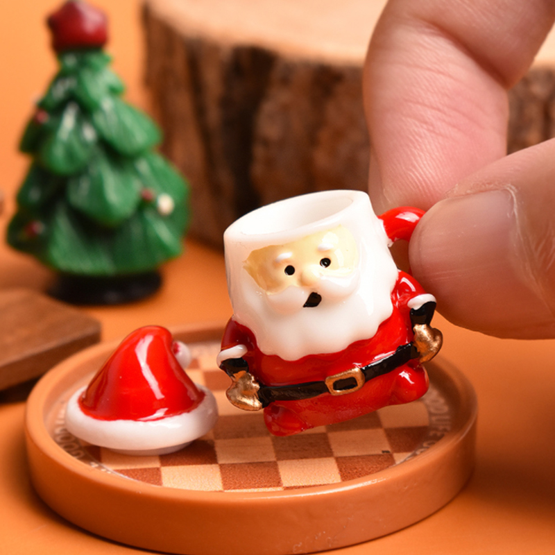 Mini Santa Teacup Ornament - R - Resin Craft Supplies ulasan dan harga