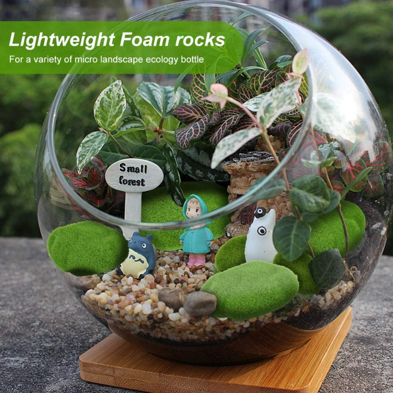 50/5PCS Artificial Foam Moss R - Terrarium Moss Art ulasan dan harga