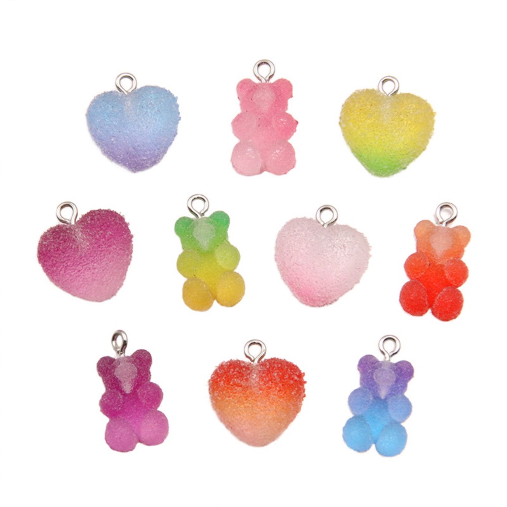 20Pcs Gradient Color Candy Res - Resin Craft Projects ulasan dan harga