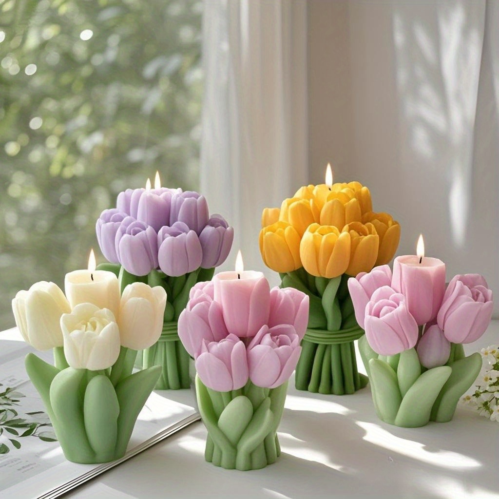 3D Tulip Bouquet Silicone Cand - Resin Craft Ideas ulasan dan harga