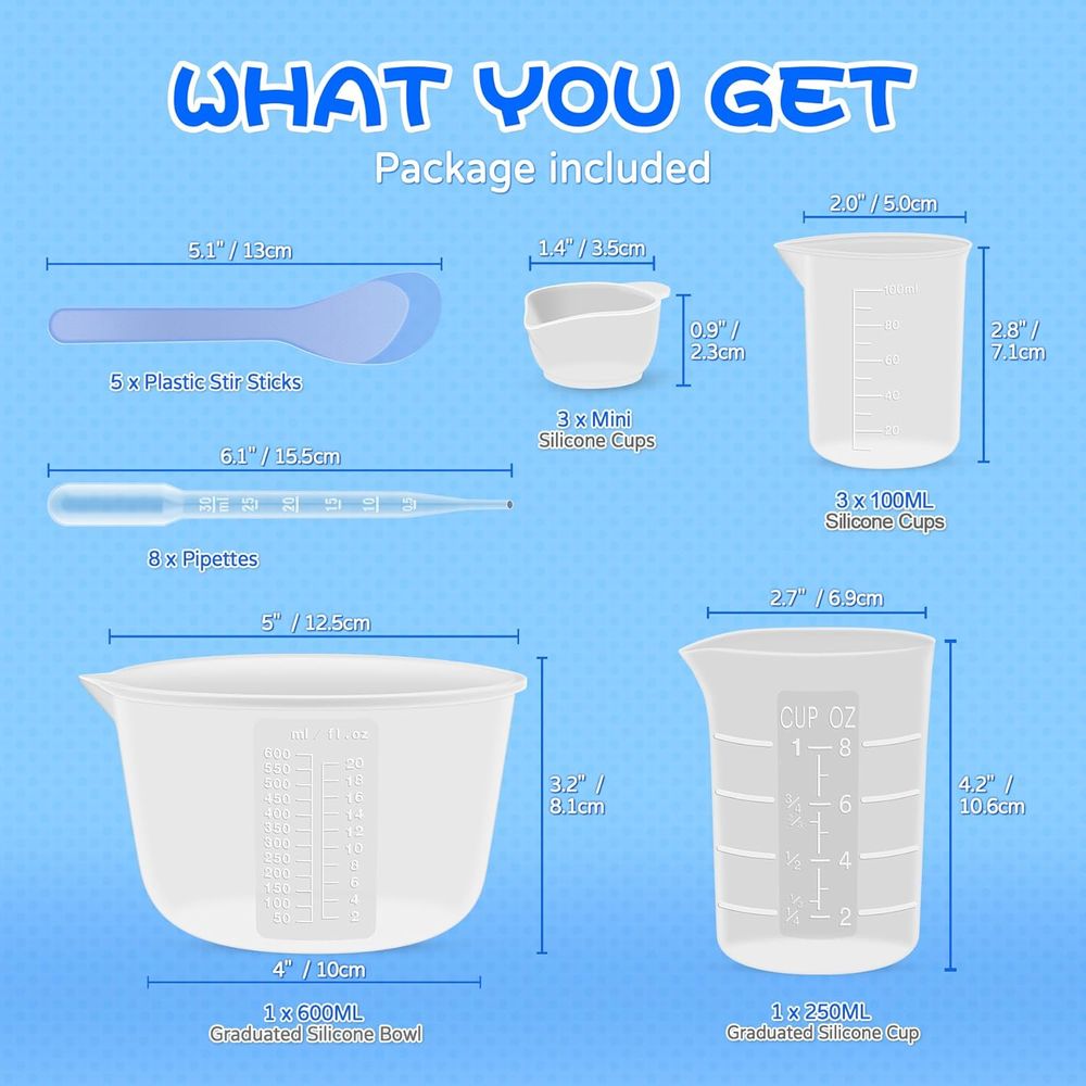 Silicone Resin Mixing Measurin - Mixing Cup Silicone ulasan dan harga