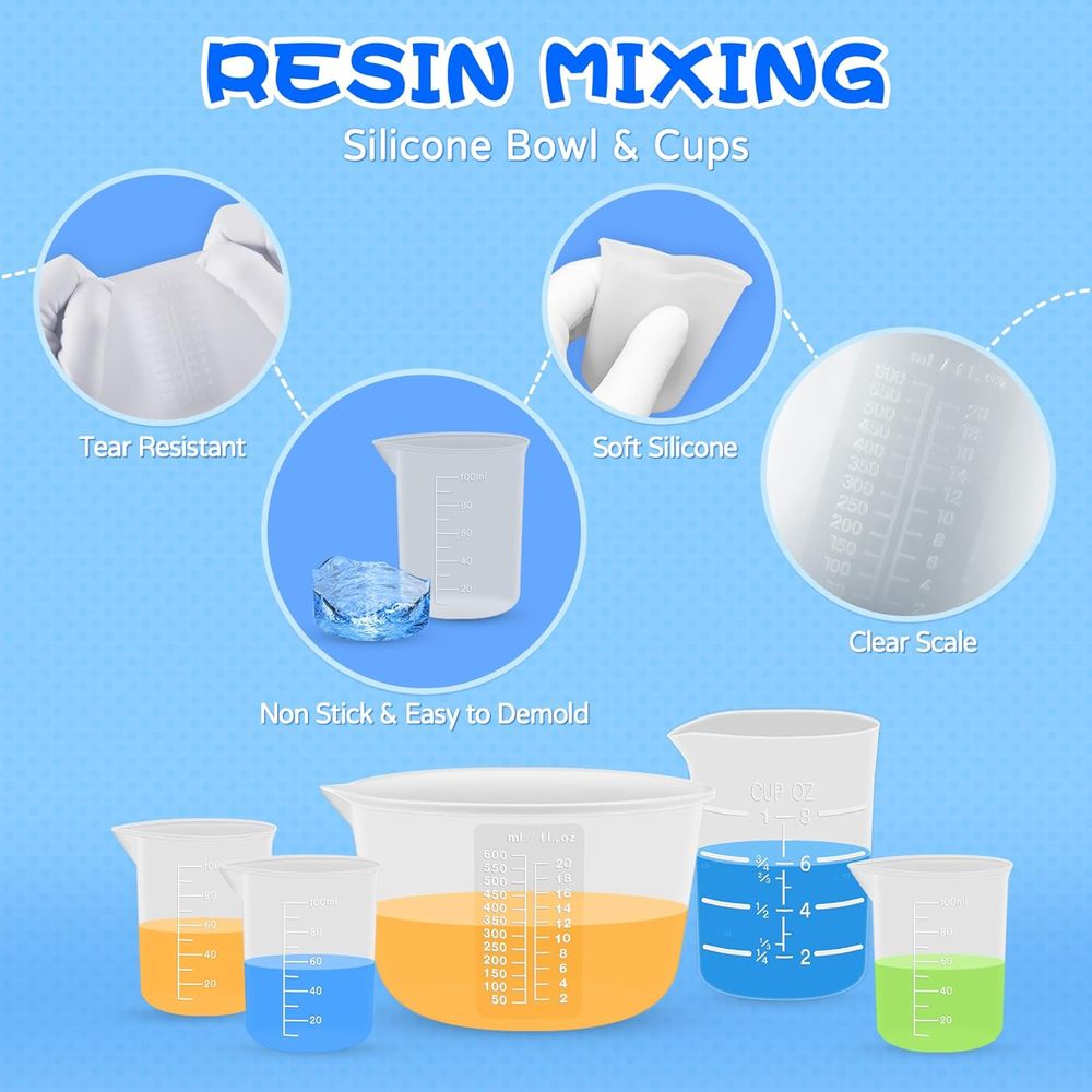 Silicone Resin Mixing Measurin - Mixing Cup Silicone ulasan dan harga
