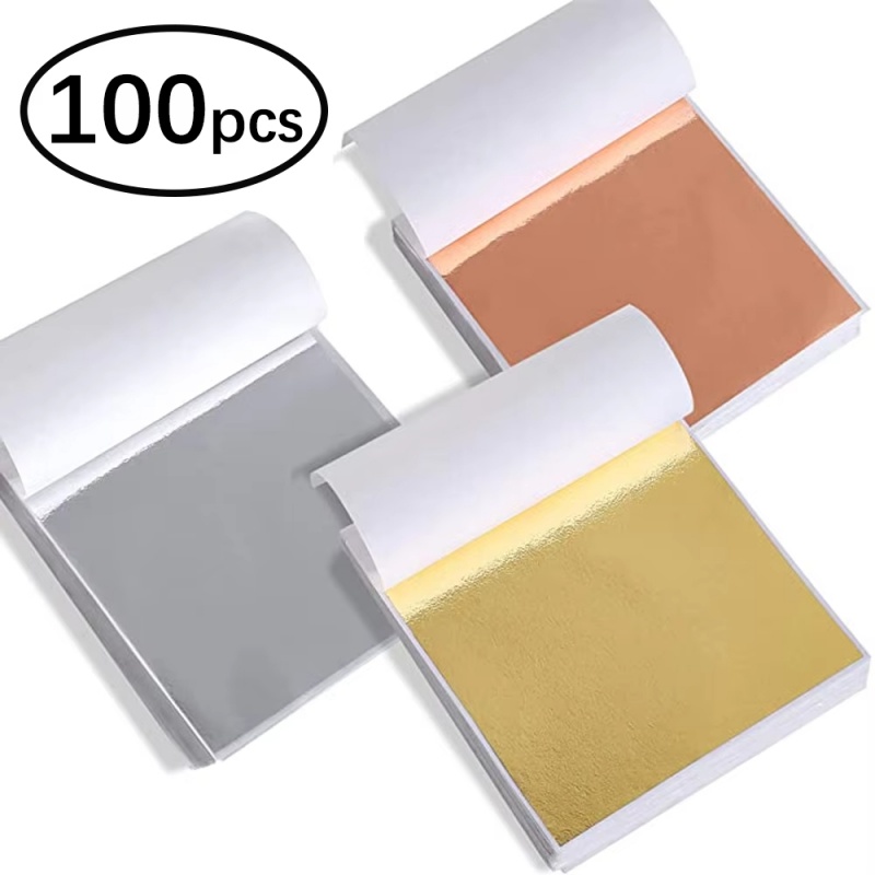 100pcs Imitation Gold Sliver C - Gold Foil Flakes ulasan dan harga