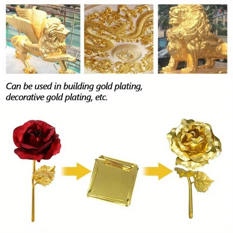 100pcs Imitation Gold Sliver C - Gold Foil Flakes ulasan dan harga