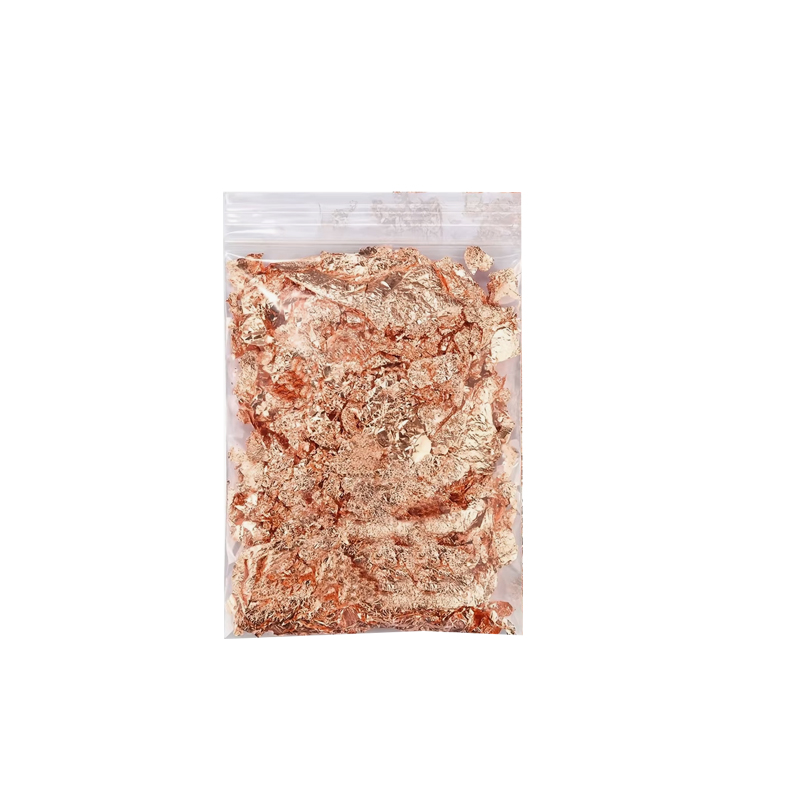 2g/bag Metallic Foil Flakes Go - Gold Foil Flakes ulasan dan harga