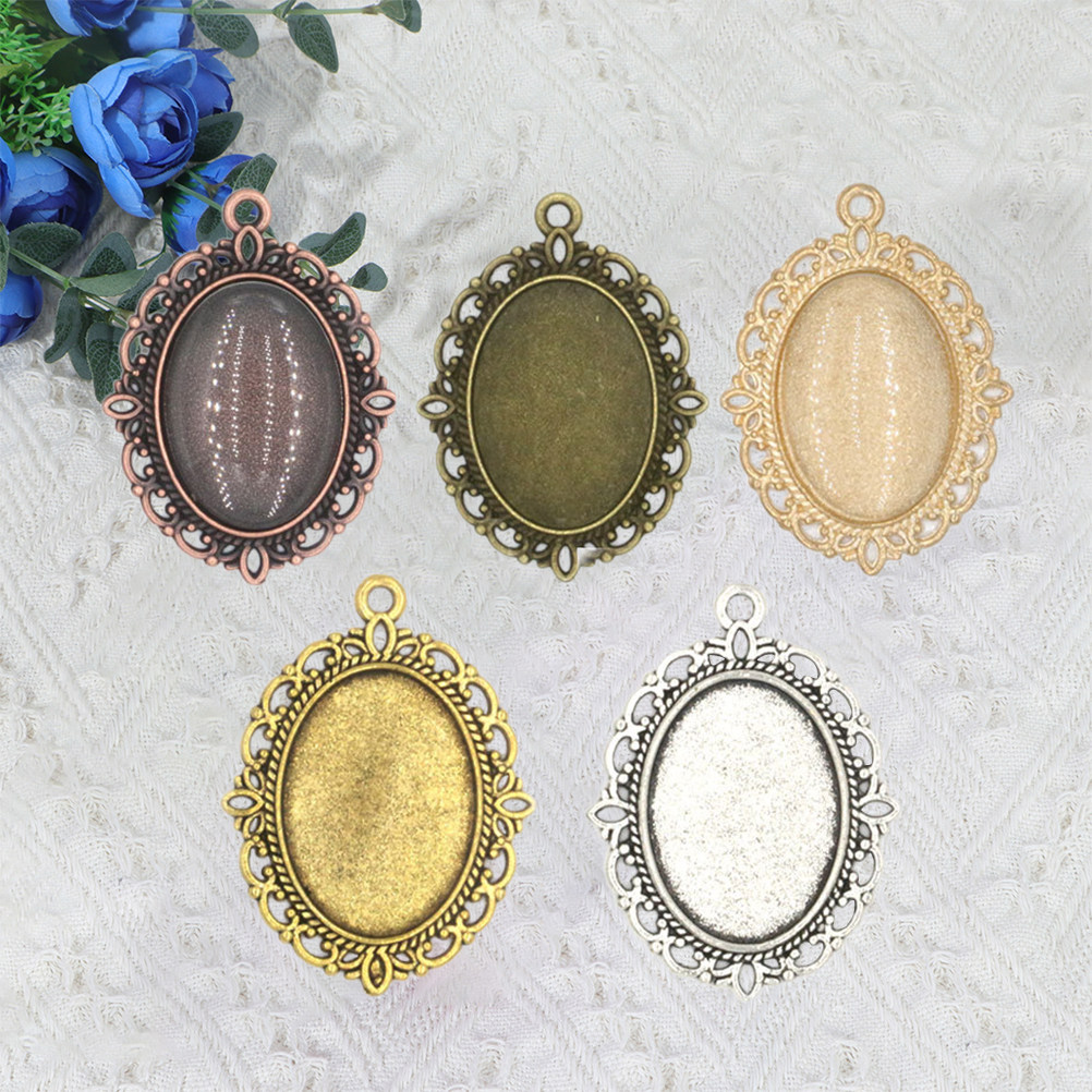 50Pcs Gemstone Pendant Vintage - Resin Crafts Diy ulasan dan harga