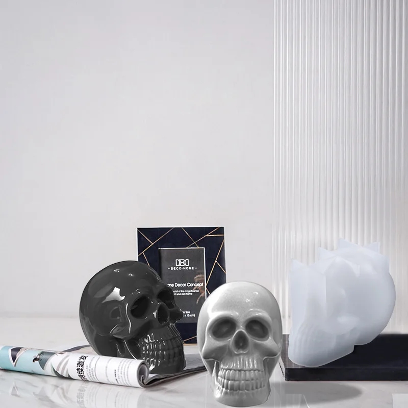 3D Skull Silicone Candle Molds - Resin Craft Ideas ulasan dan harga